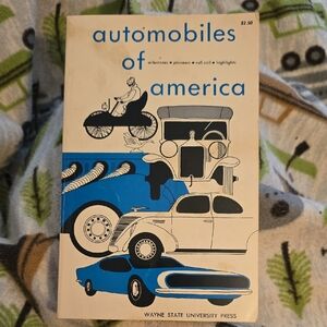 Vintage Automobiles of America Book - Blue and Cream Cover Art